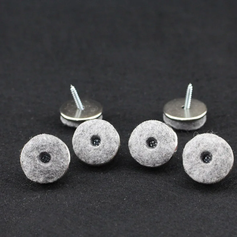40PCS 20/24/28mm Round No-noise Furniture Table Chair Feet Legs Glides Skid Tile Felt Pad Floor Nail Protector afbeelding