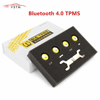 

Android TPMS Bluetooth 4.0 universal external tyre pressure sensor support IOS Android phone Tire Pressure Sensor Easy Install