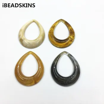 

New arrival! 54x44mm 50pcs Marble effect Drop-shape charm for earrings accessories,Earring parts,jewelry making DIY