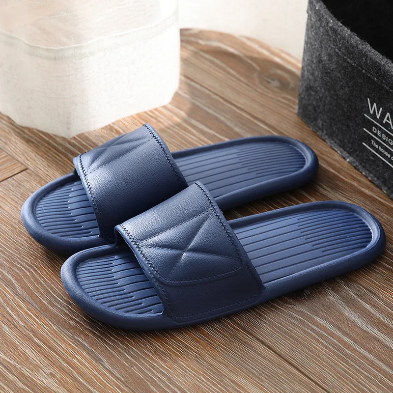 2021 Couples Stylish Adult Sandals Slip-Proof Thick-Soled Indoor Outdoor Slippers Men Flip Flops House Sleepers Shoes Woman Home 