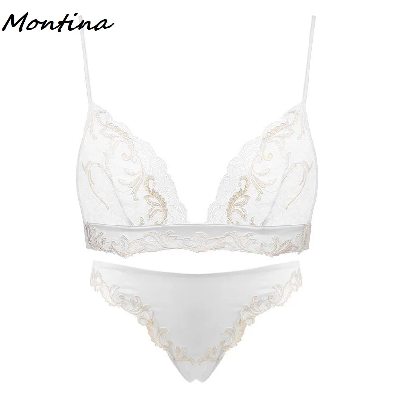bra set Дамский французский стиль, без косточек, тонкий прозрачный сексуальный бюстгальтер Modis, женское белье, кружевной бюстгальтер без косточек, Seksi Lenceria Freedom, прозрачные бюстгальтеры для женщин - Цвет: bra set
