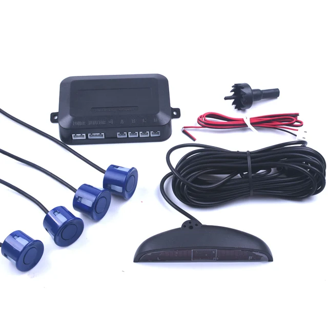1Set Car LED Parking Sensor Kit Display 4 Sensors for all cars Reverse ...