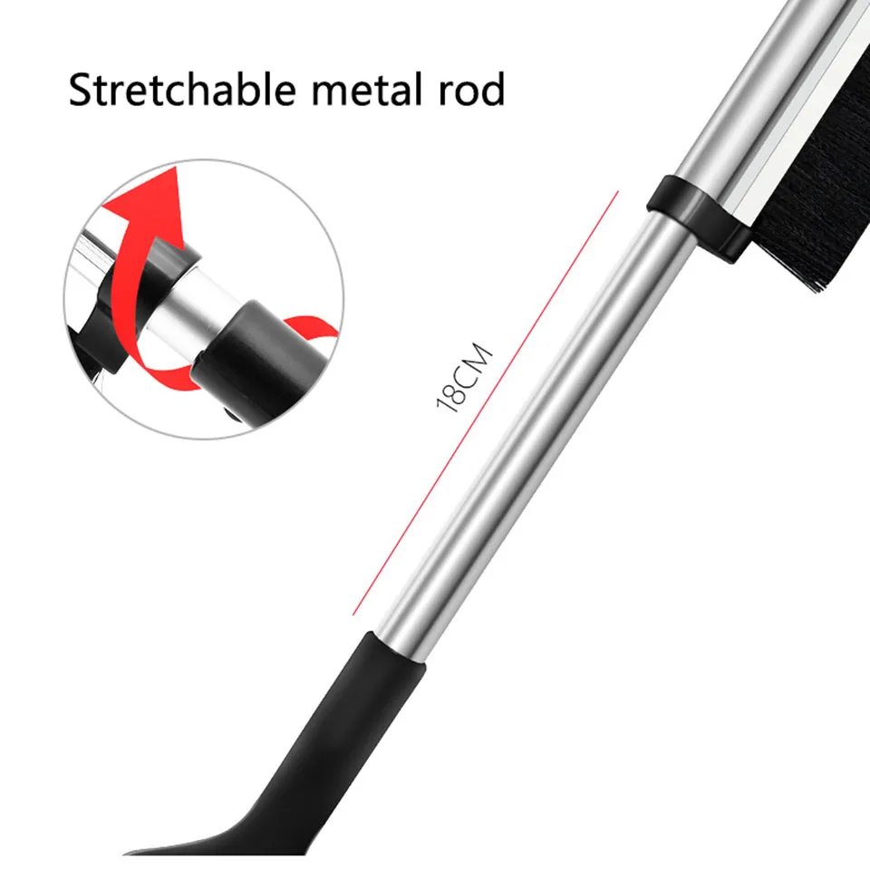 Выдвижной Автомобильный Снежный скребок для льда двойное использование Выдвижная Автомобильная щетка для снега очистить от льда щетка зимние инструменты Щетка для снега высокое качество