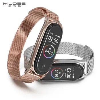 

Mi Band 4 Strap Metal Stainless Steel For Xiaomi Mi Band 3 Strap Compatible Bracelet Miband 3 Wristbands Pulseira Miband3 Correa