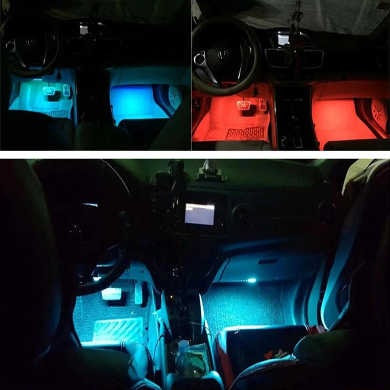 Tira de luces LED para puerta de coche, 2 luces LED de 3.9 ft, 144 luces  LED para interiores de puerta de coche, utilizadas para iluminación