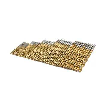 

50Pcs Mini HSS Twist Drill Bit Set HSS High Steel Titanium Coated Drill Woodworking For Metal Wood Tool 1/1.5/2/2.5/3mm