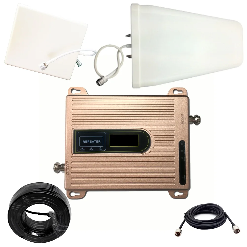 2G 3g 4G трехдиапазонный усилитель сигнала GSM 900+ DCS/LTE 1800(B3)+ LTE 2600(B7) повторитель сигнала мобильного телефона сотовый телефон усилитель