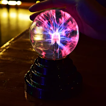 

2020 USB Lightning Electrostatic Ion Magical Crystal Ball Lamp Bedroom LED Night Lights Decoration Accessories Home Decor Gifts