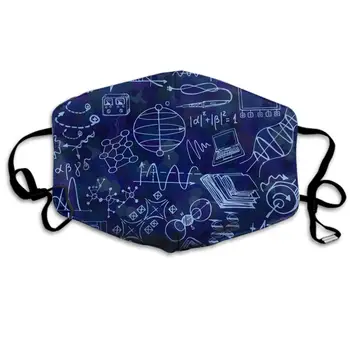 

Winter Norse Warmer, Comfortable Two Layer Nanotechnology and Physics Sketch Elements Science Anti Dust Face Mask Cover Mouth
