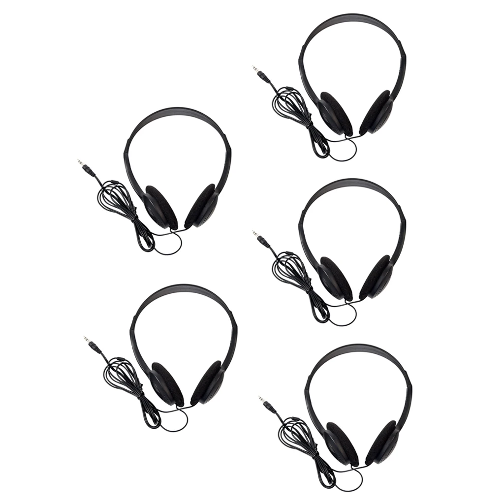 

5pcs Wired 3.5mm Stereo Headphone Headset For Electric Violin/Guitar/Ukulele