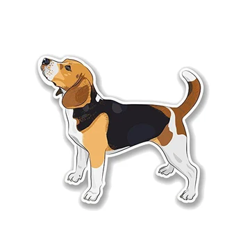 

Dawasaru Lovely Beagle Dog Car Sticker Waterproof Cover Scratch Decal Truck Motorcycle Auto Accessories Decoration PVC,13cm*12cm