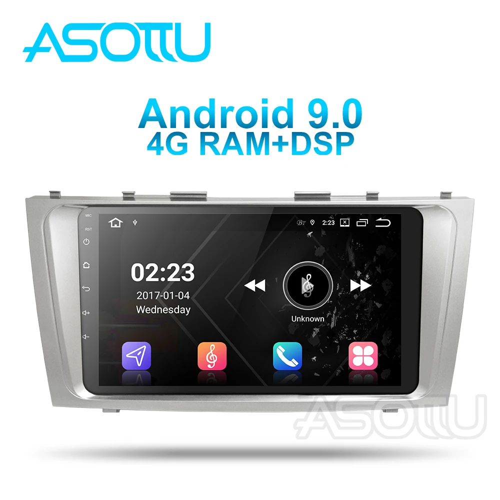 Автомобильный DVD плеер Asottu TO602 Android 9 0 PX6 для Toyota camry 2008 2009 2010 2011 стерео радио
