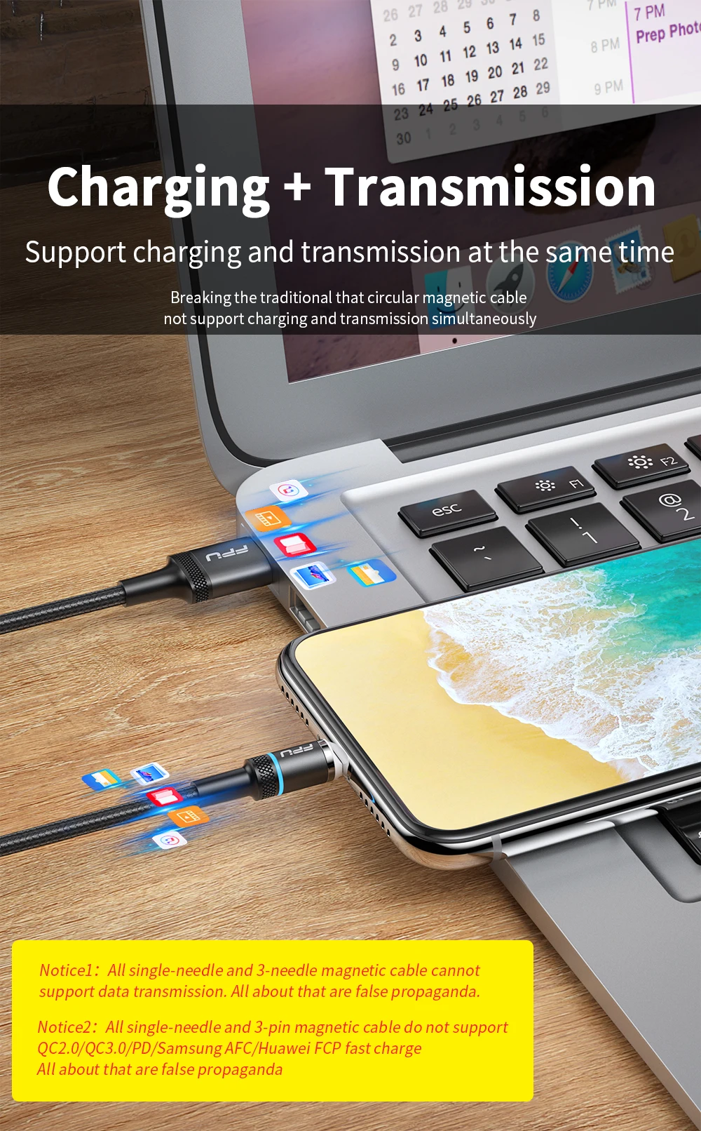FPU Магнитный кабель для зарядного устройства Micro USB кабель для быстрой зарядки типа C Магнитный кабель для быстрой зарядки 3,0 для iPhone кабель для зарядного устройства USB провод шнур