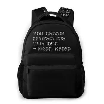 

HITMAN REBORN Shoulder Bag for Teenage Hibari Kyoya Quote Fashion Students Backpack