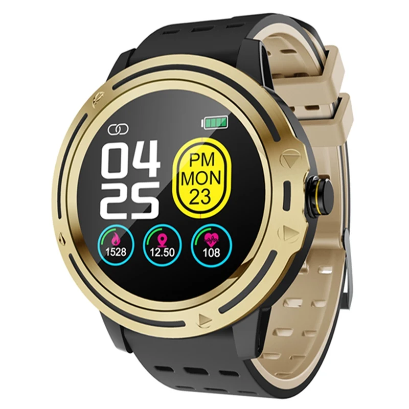 

Bakeey V5s Metal Bezel Full Round Touch Dynamic Heart Rate Sports Mode Multi-language Sedentary Reminder bluetooth Smart Watch