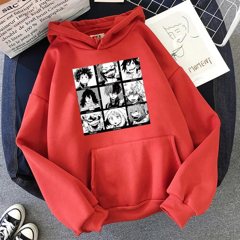 cute sweatshirts for girls My Hero Academy Hoodie Sweatshirt Todoroki Izuku Midoriya Himiko Toga Funny Anime Boku No Hero Academy Hooded Unisex sweatshirts for girls