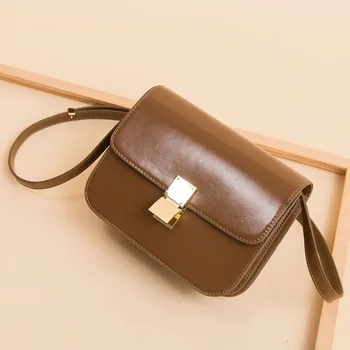 

Small Bag 2019 New Women's Bag Tofu Bag Mini Square Bag Shoulder Messenger Flight Attendant Bag