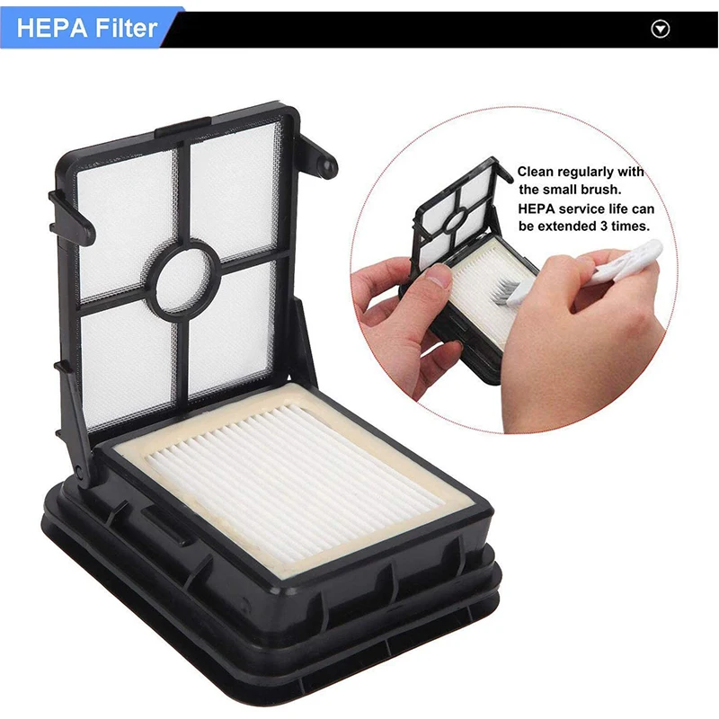 Multi-Surface Brush Roll/Vacuum Filters 