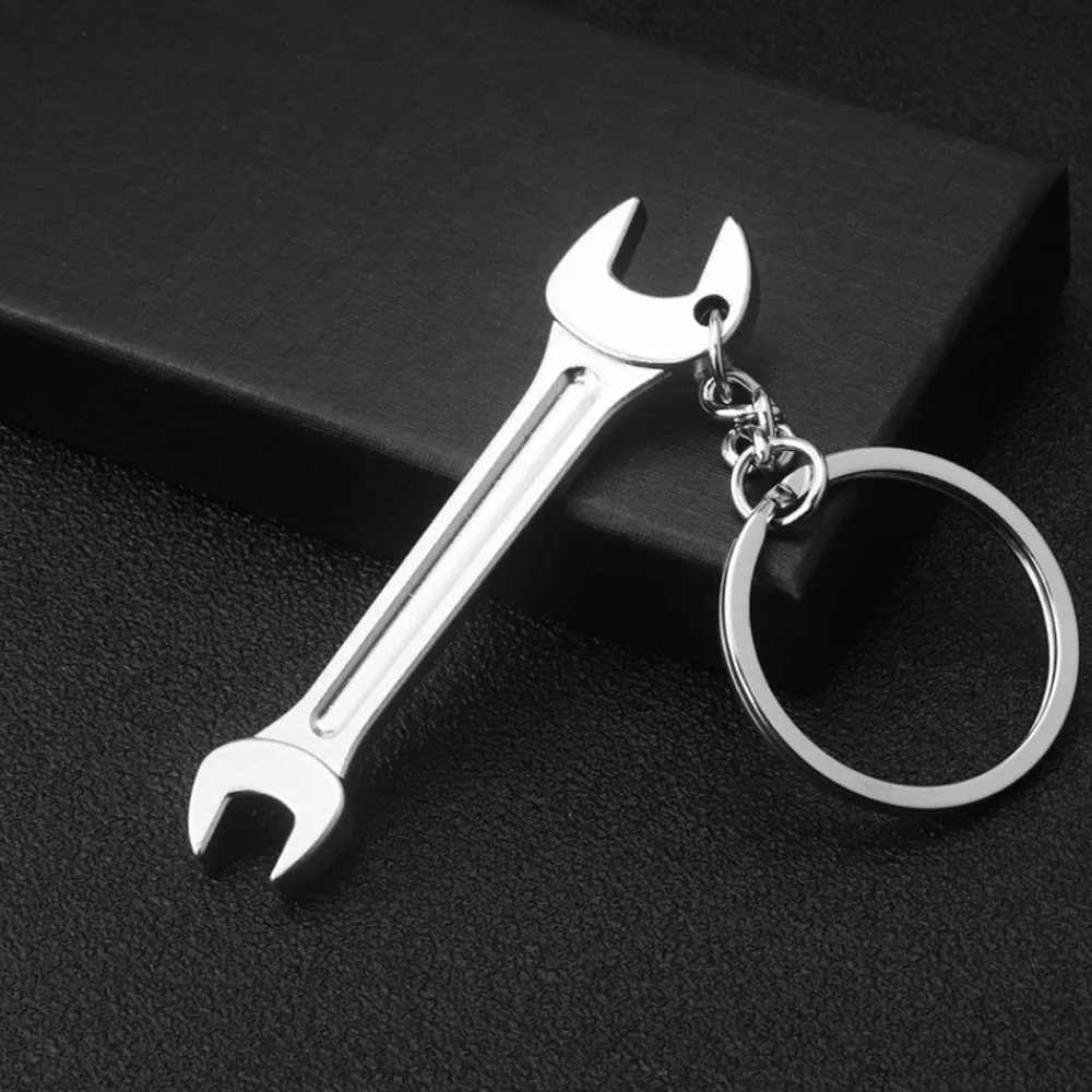 Креативный инструмент цинковое покрытие из серебряного сплава сменный брелок с ключом Регулируемая цепочка для гаечного ключа кольцо для ключей металлический брелок - Цвет: style 16