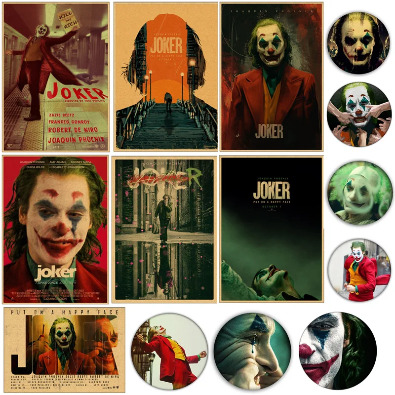 JOKER JOAQUIN PHOENIX IMAX MOVIE Art Silk Poster 8x12 12x18