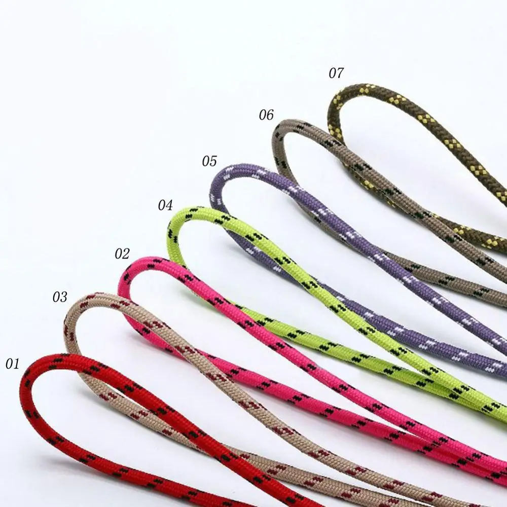 

1Pair Top Quality Shoe laces Round Sneakers Shoelaces Dot Boots Shoelace 7 Colors 80 100 120 cm Laces Shoestring