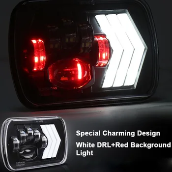 

Lamp LED Headlights DC12V-24V 4800LM Accessory Replacement For Wrangler