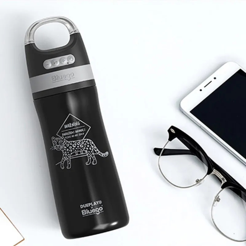 Вакуумная бутылка для воды Bluetooth динамик Водонепроницаемый IPX6 из нержавеющей стали беспроводной сабвуфер наружный динамик