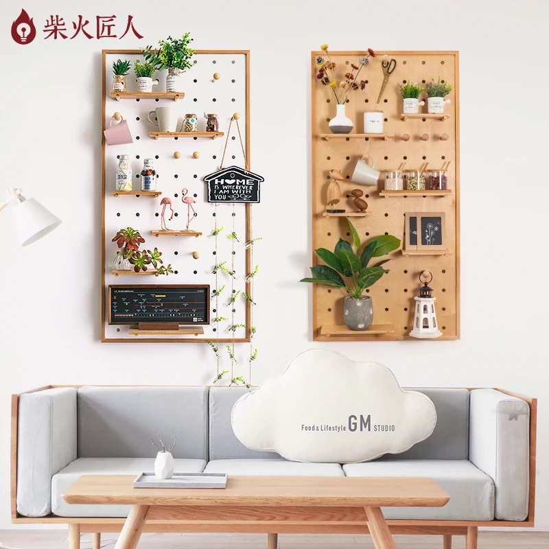  Solid Wood Cave Board Northern European Electric Meter Box Decoration Partition Kitchen Wall Hangin - 4000313339513