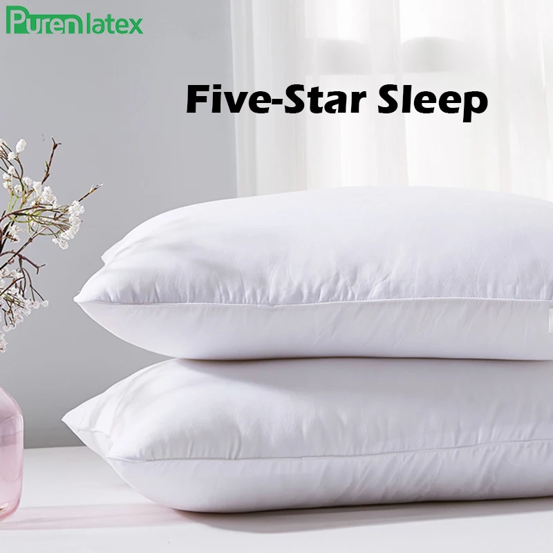 

Purenlatex Neck Cervical Pillow Natural Fiber Sleep Pillow Bedding Premium Comfortable breathable Fabric Hotel Standard Size