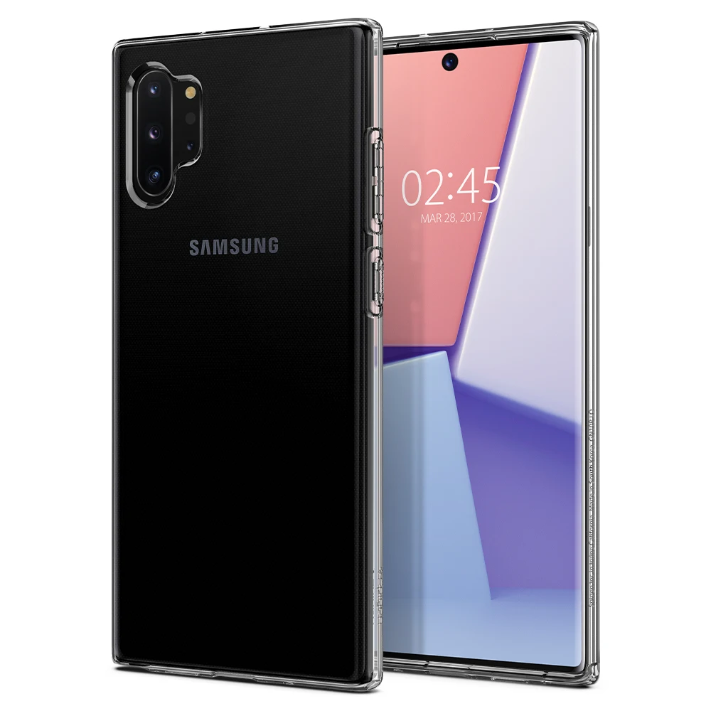 Spigen чехол с жидкими кристаллами для samsung Galaxy Note 10 Plus, модный прозрачный Блестящий гибкий ТПУ чехол s