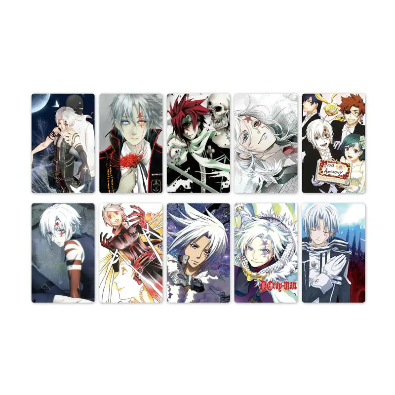 10 шт. Аниме D. Gray-Man Card стикер s Водонепроницаемая крапленая карта наклейка Дети стикерные игрушки для детей коллекция подарок