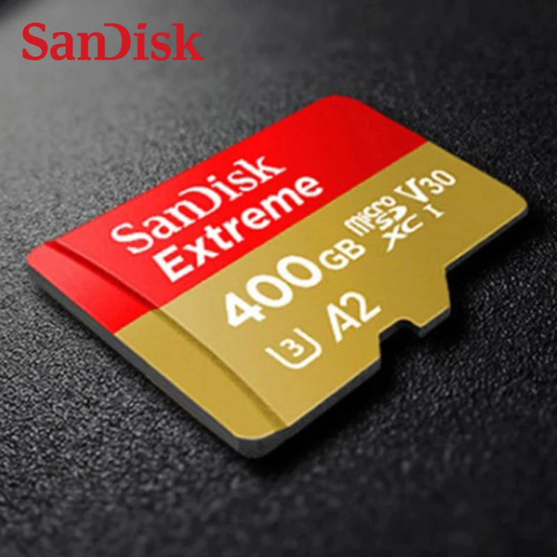 Новое поступление SanDisk MicroSD карта 64 Гб 128 ГБ 256 Гб карта памяти Экстремальный V30 U3 A2 MicroSDXC UHD TF карты скорость вспышки для камеры