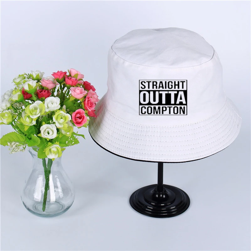 Straight Outta Compton Летняя шляпа для женщин и мужчин Панама, шляпа-Панама Straight Outta Compton дизайн плоский солнцезащитный козырек рыбалка, рыбак шляпа