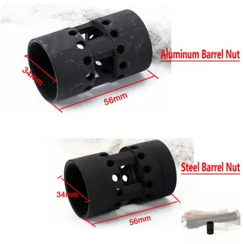 

Tactical Steel Barrel Nut / Aluminum Barrel Nut for Free Float Key Mod Handgaurd Picatinny Rail Mount
