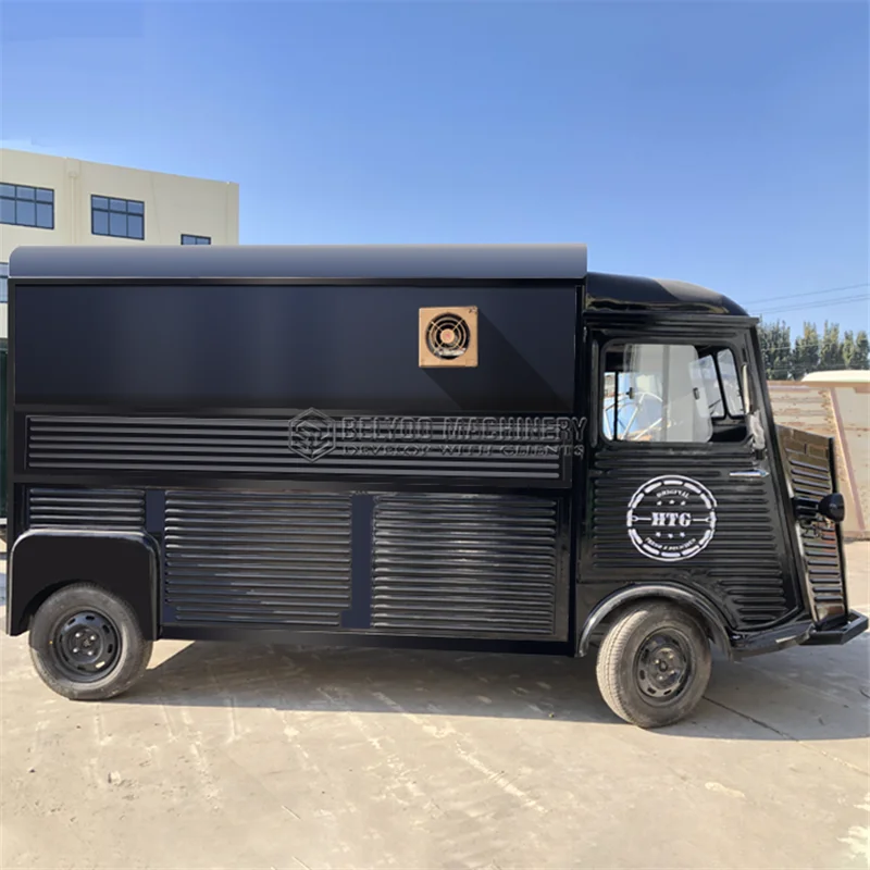 Description Picture 4 of itemBelyoo Electric Gas Grill Truck Ice Cream Coffee Van Hot Dog Halal Food Cart Hot Dog Commercial Mobile Trailer