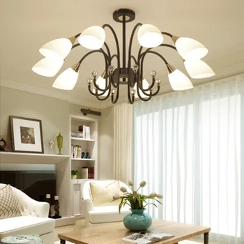 

Postmodern LED chandelier dining room pendant lamps bedroom suspension lighting living room fixtures hotel glass hanging lights