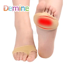 Силиконовая гелевая подушечка под стопу для подушки на высоком каблуке корректор для большого пальца половинные подушечки облегчение боли незаметный носок противоскользящие вставки для ног