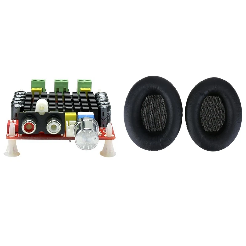 Soft Replacement Pair Ear Pads Cushion for Bose QuietComfort QC35 Headphones with TDA7498 Digital Power Amplifier Board