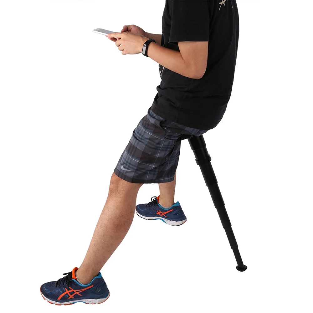 

SFIT 2020 T Shape Adjustable Foldable Stand-up Seat Portable Mini Pocket Folding Chair for Outdoor Hiking Traveling Camping