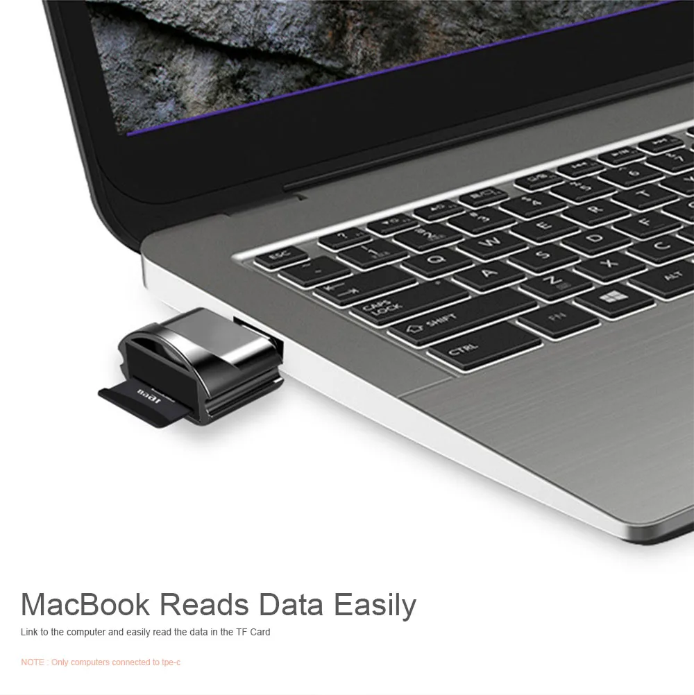 Мини-кард-ридер C типа tf-карты для type-c кард-ридер OTG адаптер USB 3,1 кард-ридер для мобильных телефонов
