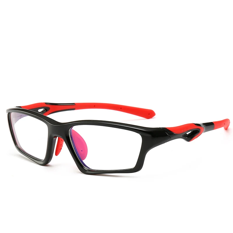 Polarized Sports Glasses Frame Men Driving Basketball Eyeglasses Man Anti Explosion Prescription Spectacles High Quality - Цвет оправы: black red