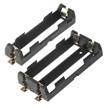 

1x 2x 18650 Series Batteries Holder Box Storage Case Container With Bronze Pins DXAB