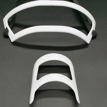 

2Pcs Professional Goatee Outliner Creative Beard Shaping Tool Plastic Beard Shaper Goatee Outline Ruler (White)