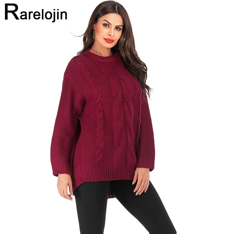 Осенне-зимний женский свитер 2019 Европейская и американская мода свободные