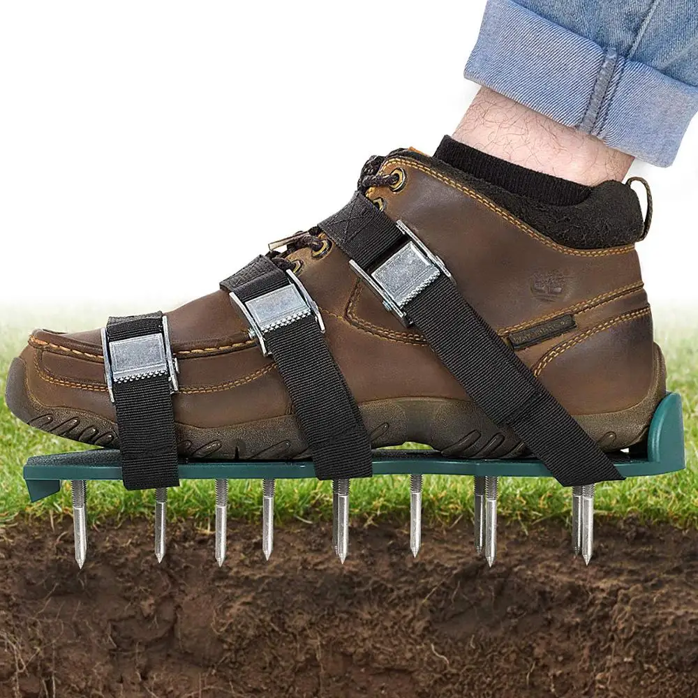 RASABOX - Manual Lawn Aerators Aerator Shoes for Effectively Aerating Soil |