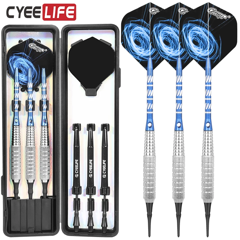 

CyeeLife Soft Tip Darts 14/16/17/18g Dart Indoor Sports Needle Throwing For Dartboard Tip Sporting Game 3pcs