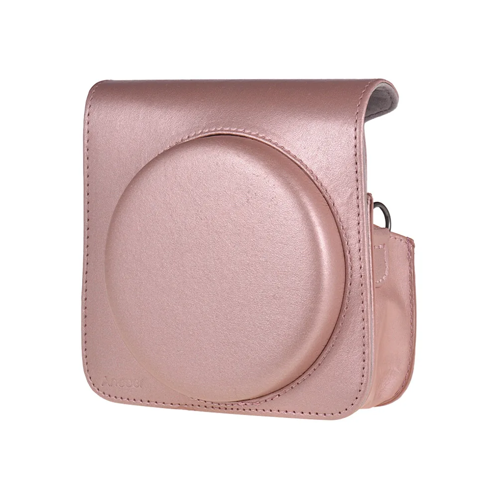 Pink Andoer PU кожаный защитный чехол для камеры Сумка для Fujifilm Instax квадратная SQ6 мгновенная пленка сумка для камеры с регулируемым ремешком - Цвет: Pink