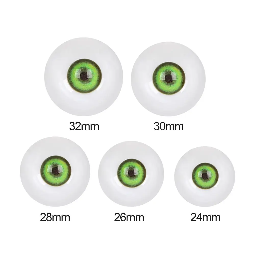 Glass Doll Eyes Doll Eyes Doll Eyewear Accessories Doll Accessories 1Pair 24/26/28/30/32mm Doll Glass Eyes For BJD Doll Safety Animal Eyeballs Toys DIY Making Crafts Accessories