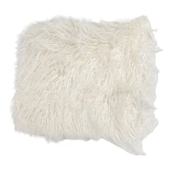 

Wraps Reusable Baby Blanket Background Swaddling Mat Warm Outdoor Photography Props Soft Artificial Fur Newborn Solid