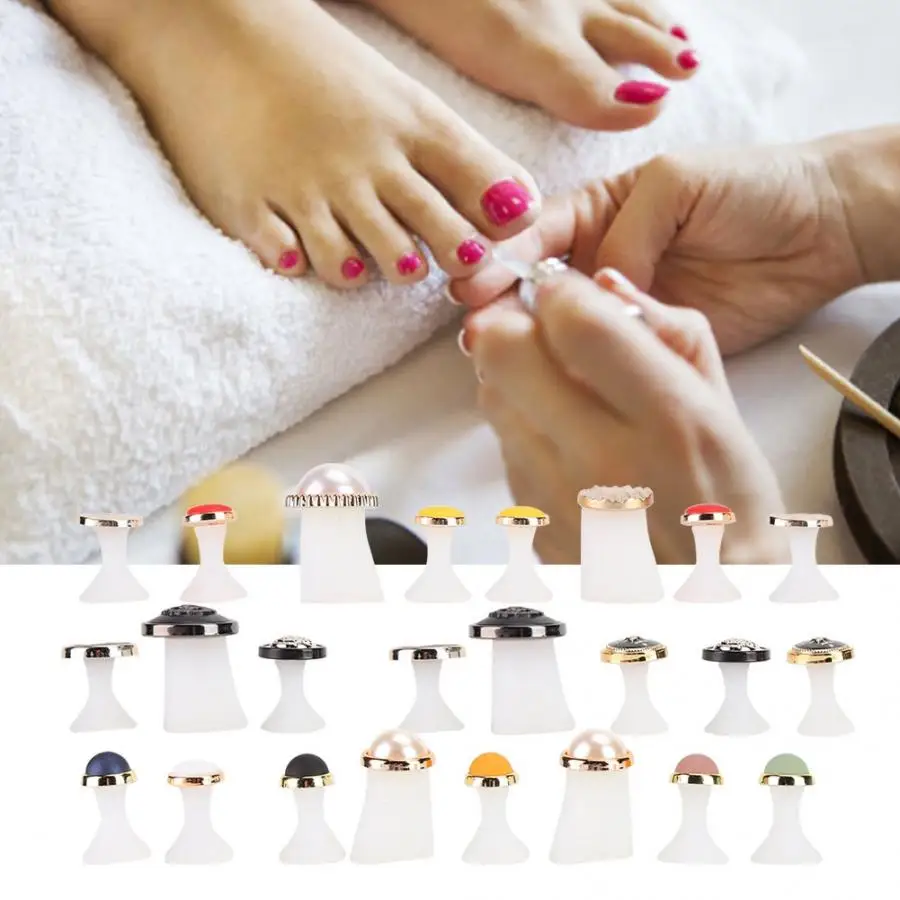 

Toe Corrector 8pcs Silicone Nail Toe Separator Pedicure Kit DIY Nail Art Pedicure Accessory For Toes